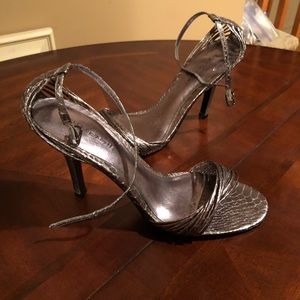 Kelly & Katie faux snakeskin Strappy heels